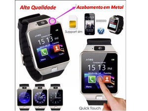 Relógio Inteligente SmartWatch com Bluetooth - Câmera - Android [FRETE GRÁTIS]