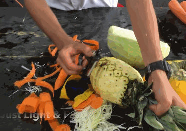 Image of Trio Mágico Conjunto de Descascadores Julienne-Peeler-Zesters  Cortador de Frutas Descascador de Multi Lâmina [FRETE GRÁTIS]